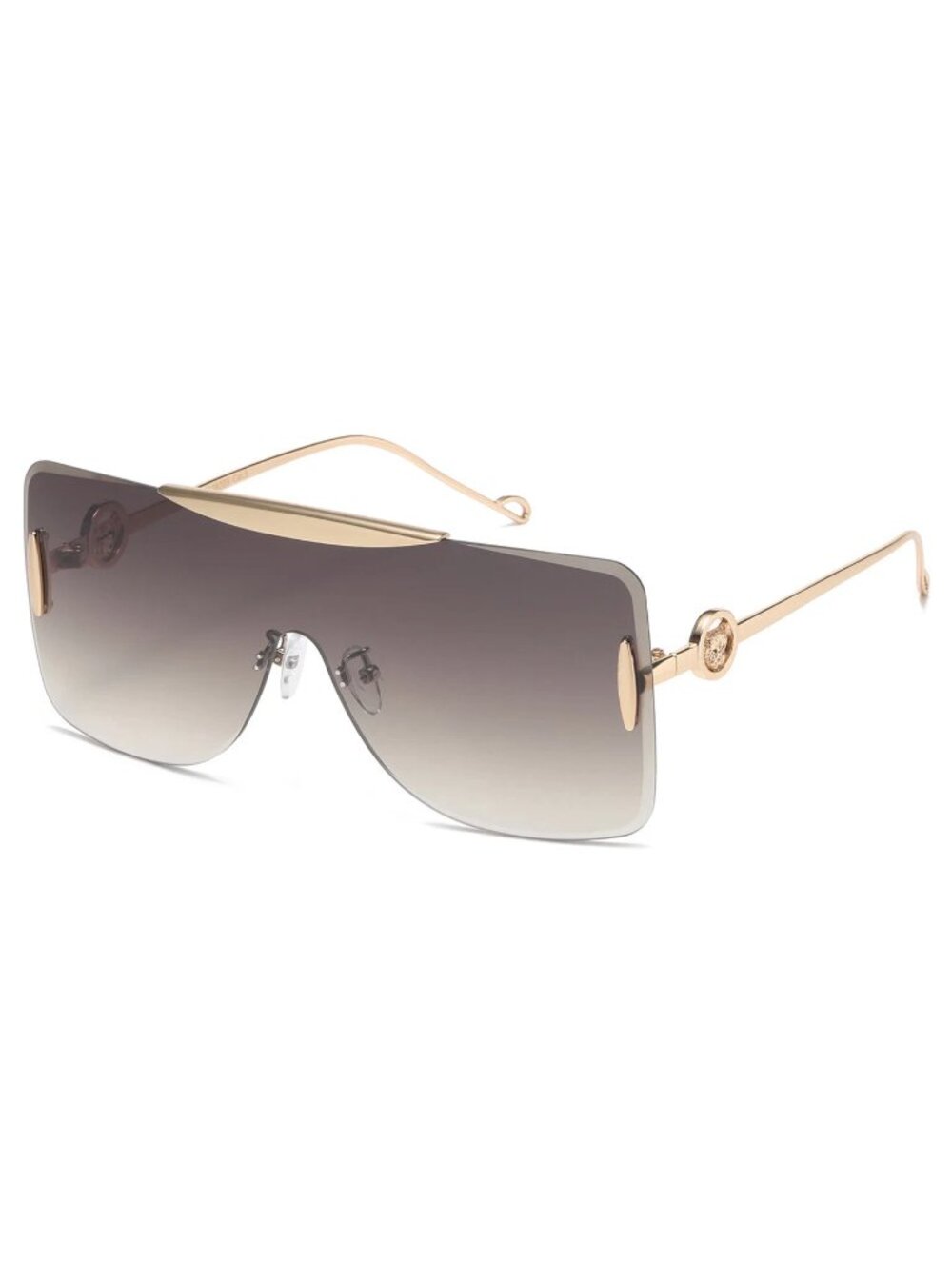 Designer Style Shield Sunglasses for Women UV Protection Gradient Lens Oversized
